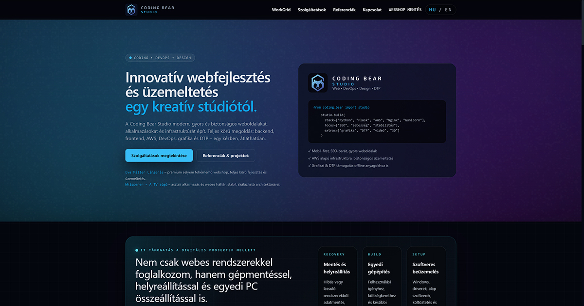 Website Coding Style Coding Bear Studio – Web Development, DevOps & Design