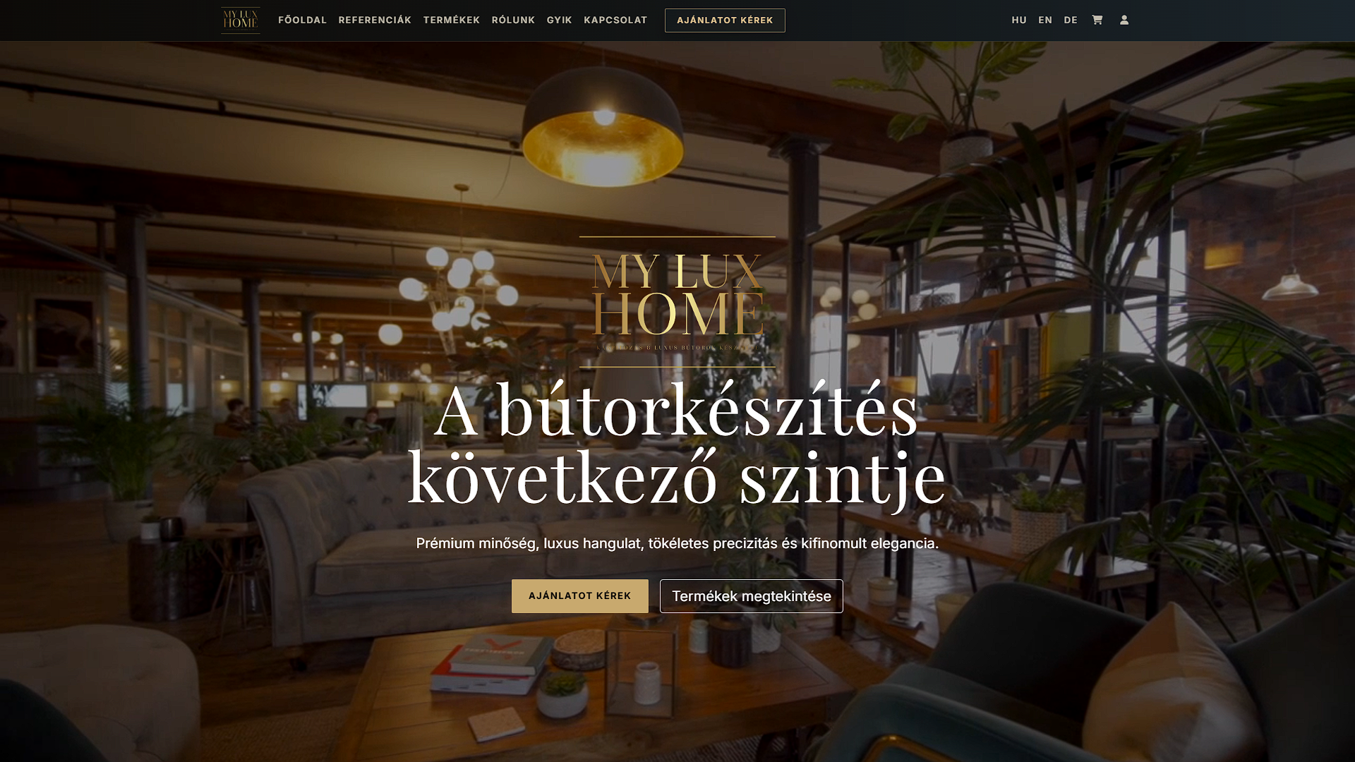 MyLuxHome website screenshot